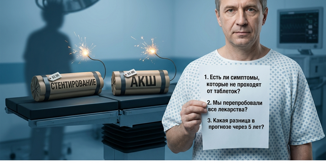АКШ и стенты. Кому они действительно продлевают жизнь, а кому нет.