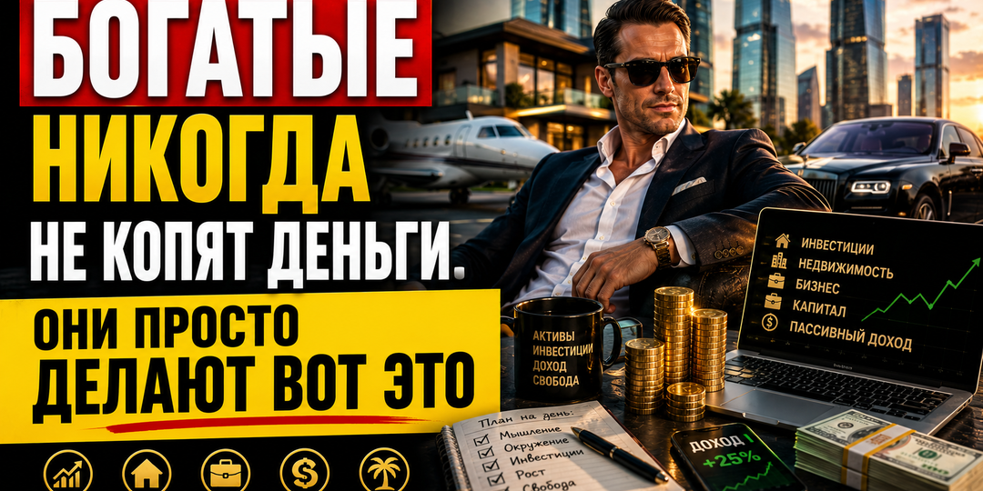 Богатые никогда не копят деньги. Они просто делают вот это