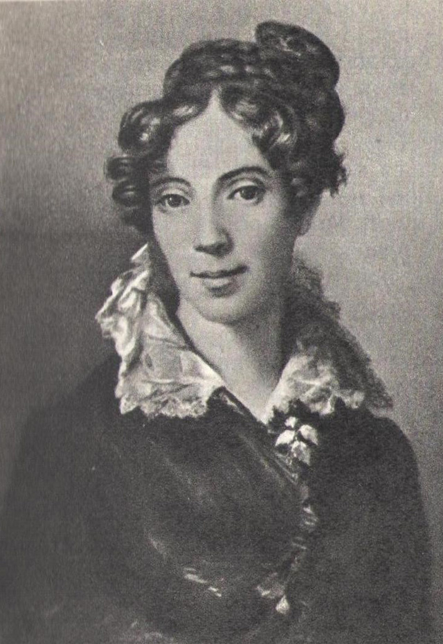 Портрет М. А. Мойер (Протасовой). Художник К.-А. Зенф. 1824 год