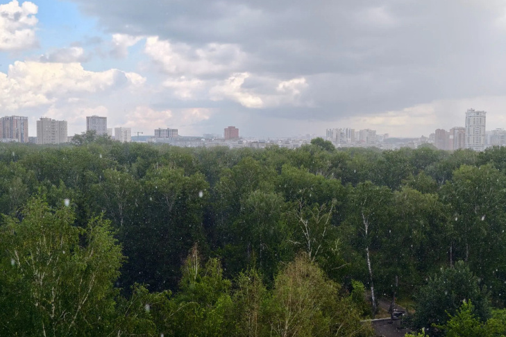    Первый дождь прошел после недели аномальной жары. Фото Никиты Манько