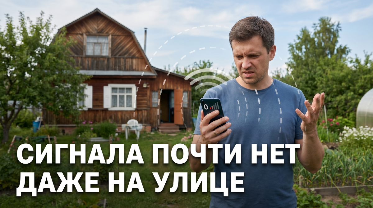 Если сигнала почти нет даже на улице, усилитель может не дать ожидаемого результата.