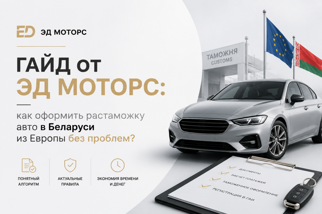    Гайд от ЭД Моторс: как оформить растаможку авто в Беларуси из Европы без проблем?