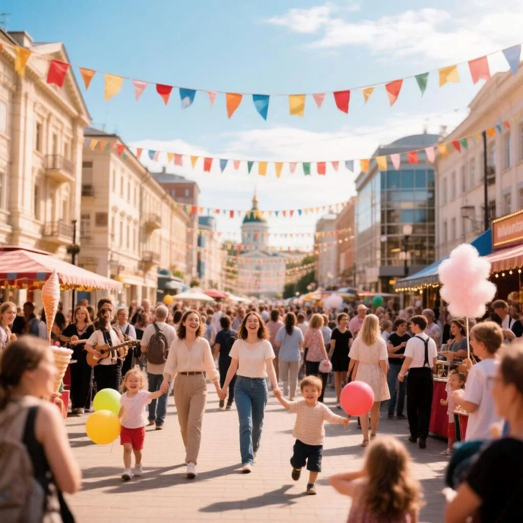 Горожан ждет множество интересных мероприятий.  Фото: Изображение сгенерировано нейросетью / Станислав Казаченко
