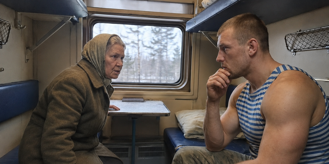 «Назови меня бабушкой, сынок…». Одна фраза в ночном поезде, которая заставила ветерана пойти против системы.