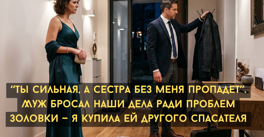 “Ты сильная, а сестра без меня пропадет”. Муж бросал наши дела ради проблем золовки — я купила ей другого спасателя