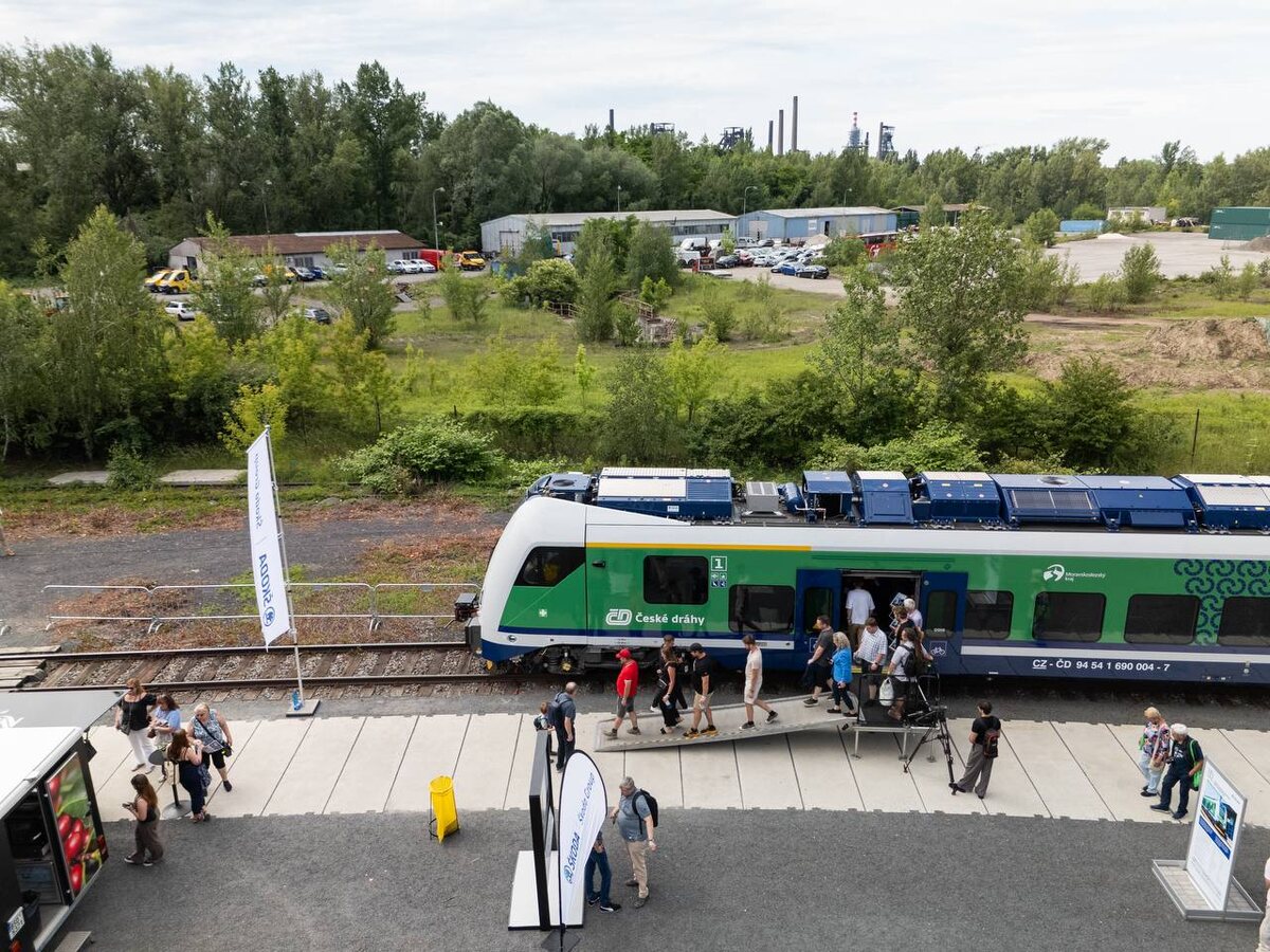 Электропоезд 15Ev5 от Skoda Group для Чехии на выставке Rail Business Days в Остраве. Источник: Skoda Group