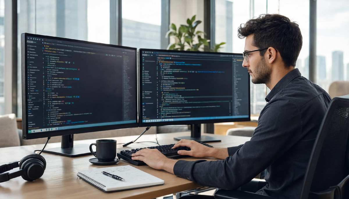 Программист за работой