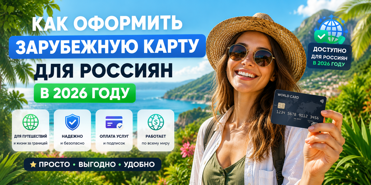 Как оформить зарубежную карту для россиян в 2026 году