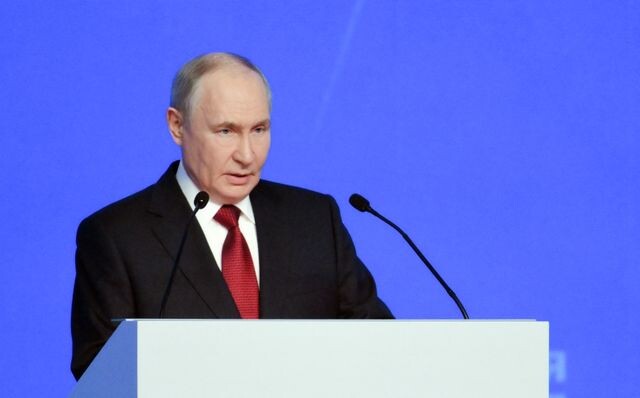    Владимир Путин выступает на XXIII съезде партии «Единая Россия» / © Григорий Сысоев/РИА Новости