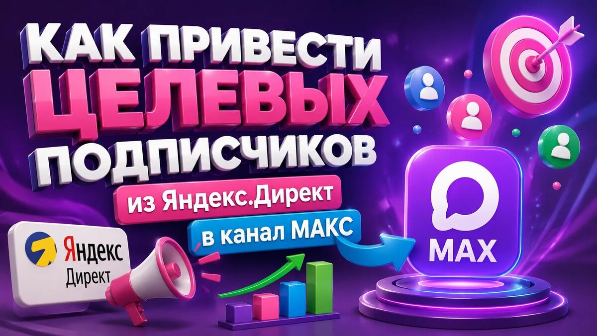 Как привести целевых подписчиков из Яндекс.Директа в канал MAX: полное руководство
