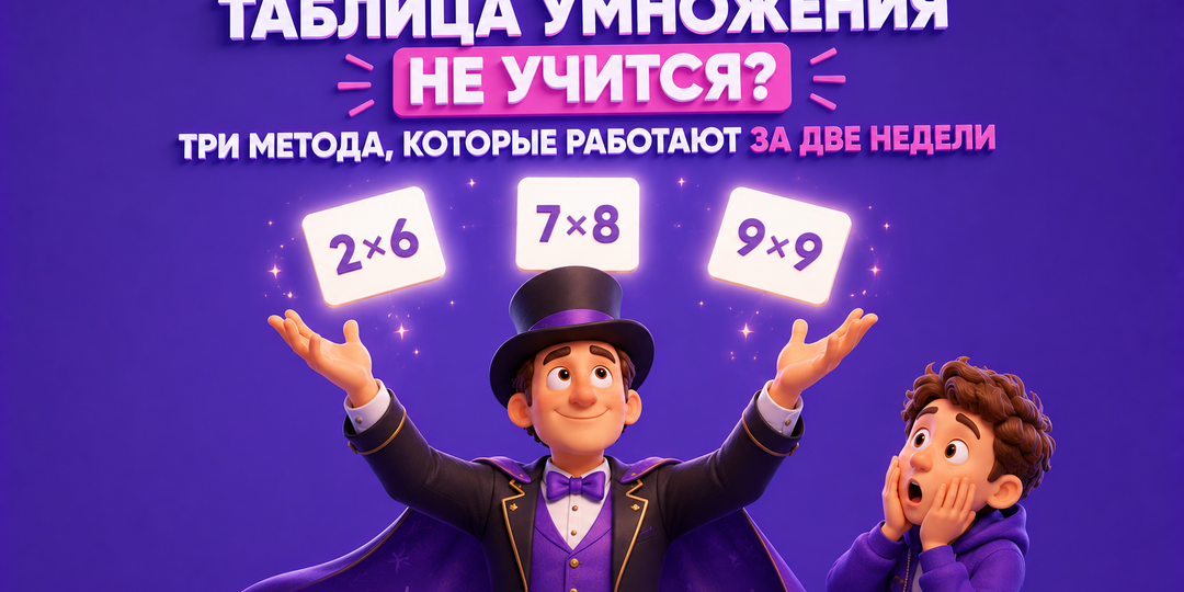 Таблица умножения не учится? Три метода, которые работают за две недели