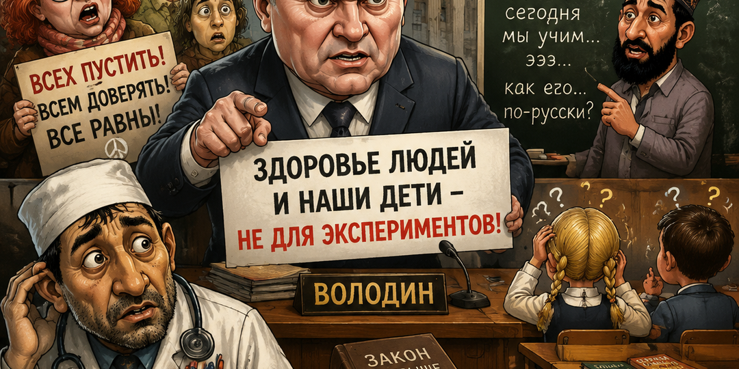 Володин предложил убрать мигрантов из медицины: пациенты устали от «врача, который не понял, что болит». Но на Володина давят либералы