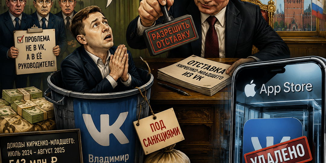 Инсайдер: «В Минцифры просят Путина разрешить отставку Кириенко-младшего из VK, чтобы вернуть компанию на международный рынок»