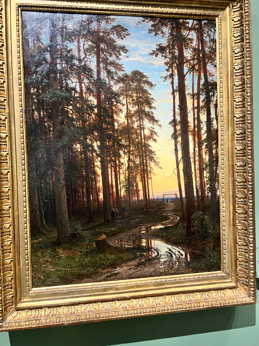 Вечер в сосновом лесу (1875 г.) хочется рассматривать, реализм работы поражает / фото личный архив автора