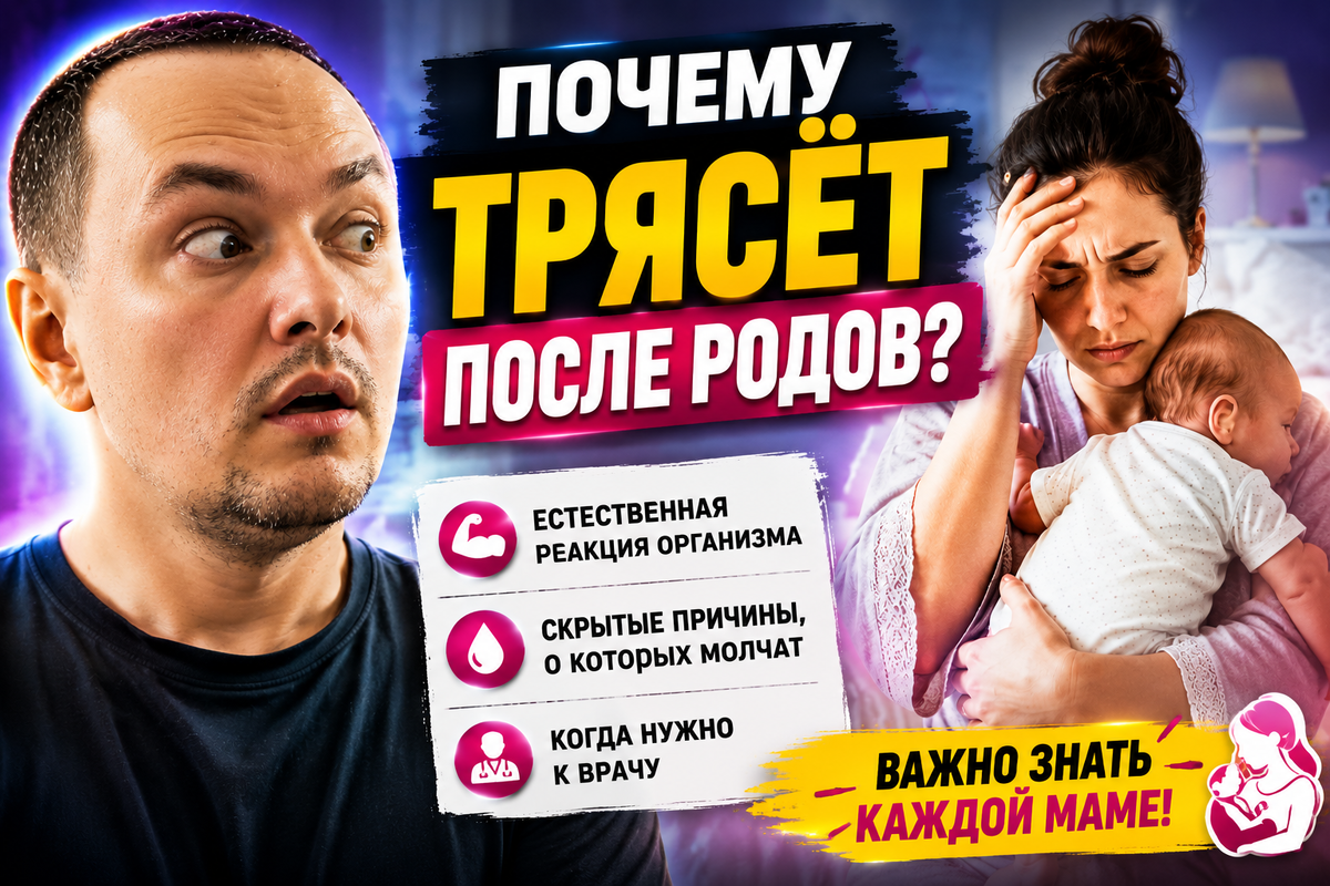 ⚠️ Тремор после родов: когда это норма, а когда пора обращаться к врачу