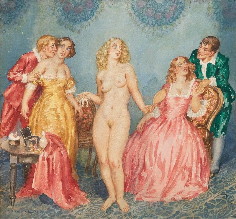 КАРТИНА АВСТРАЛИЙСКОГО ХУДОЖНИКА НОРМАНА ЛИНДСЕЯ / Norman Lindsay