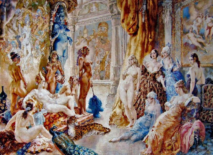 КАРТИНА АВСТРАЛИЙСКОГО ХУДОЖНИКА НОРМАНА ЛИНДСЕЯ / Norman Lindsay
