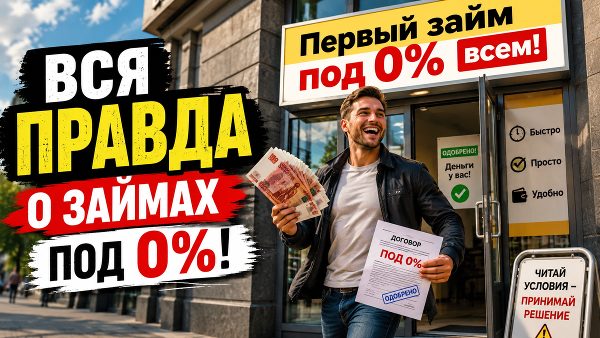 «Займ под 0 процентов»: где заканчивается выгода и начинается ловушка?