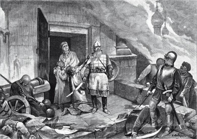 Картина про Шеина из 1611, героизирующая его сдачу Потоцкому. Во время плена 1611-19 они нередко обсуждали перипетии той осады. Из открытых источников