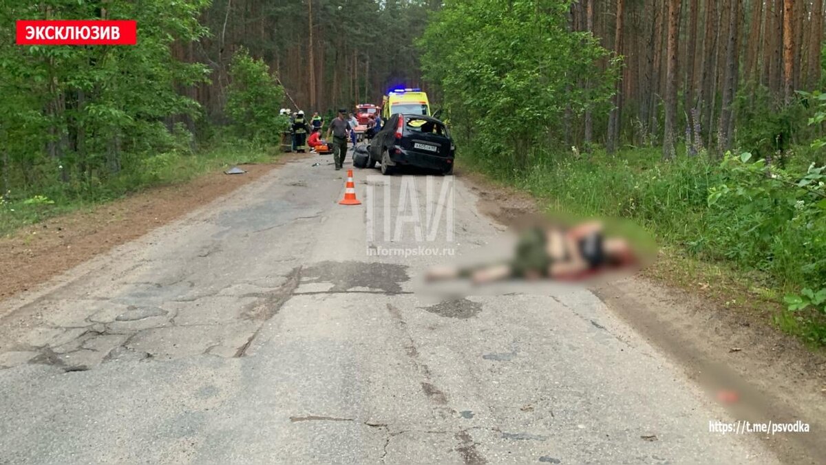 ДТП в Печорском районе
Фото: из канала «Псковская сводка» в мессенджере MAX