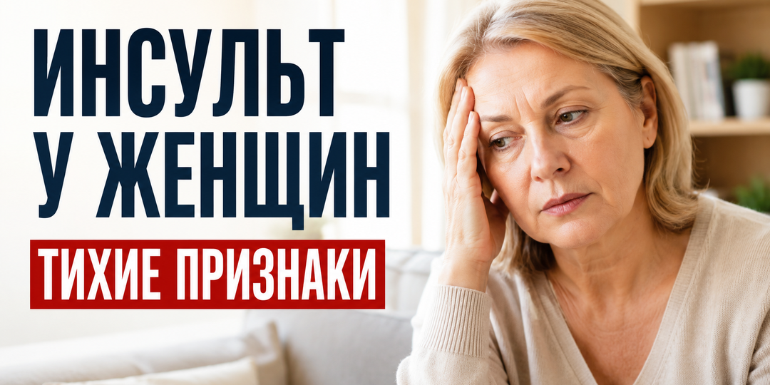 Инсульт у женщин: тихие признаки, которые легко принять за усталость?