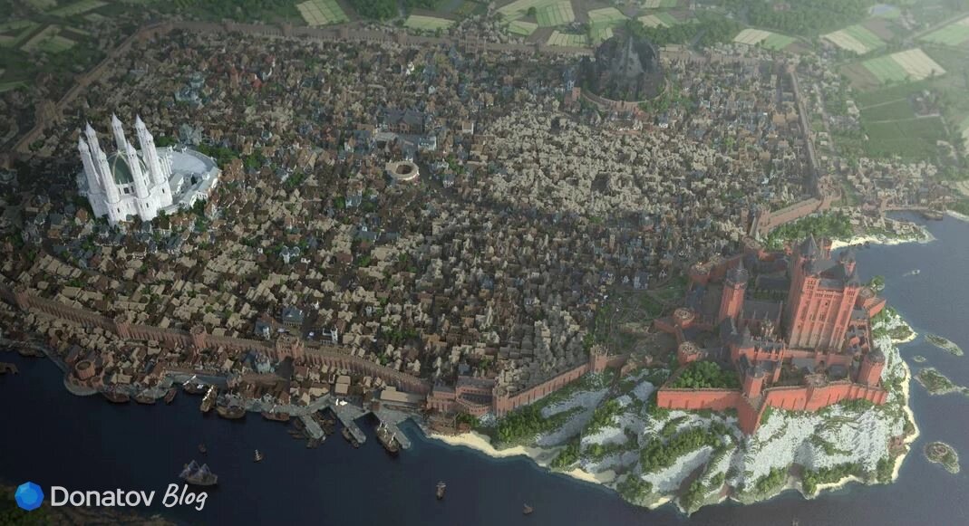    Королевская гавань в Minecraft