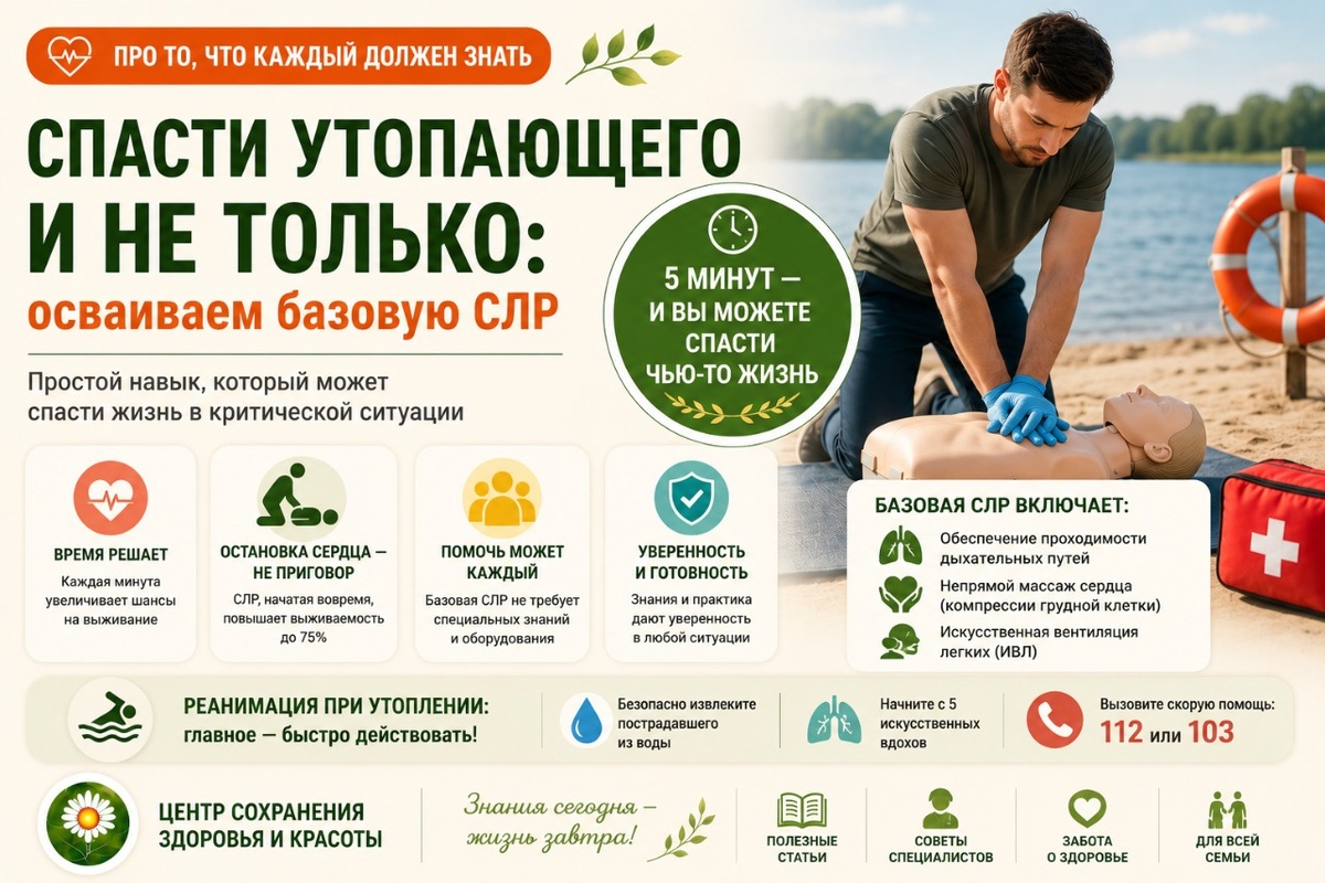 Спасти утопающего и не только: осваиваем базовую СЛР