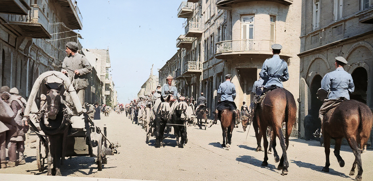 Английский патруль в Баку. 1918 год