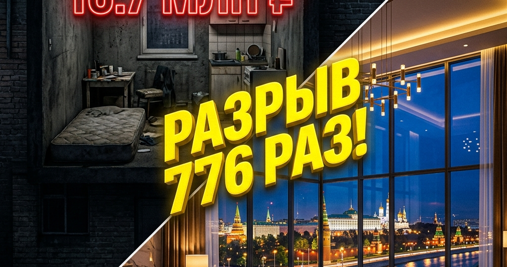 Как Москва раскололась надвое: почему между студией на окраине и пентхаусом в центре пропасть в 776 раз?!