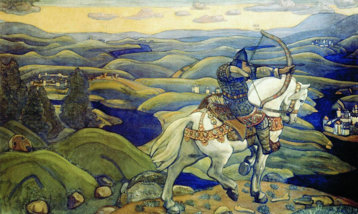Илья Муромец. Картина Н. К. Рериха. 1910