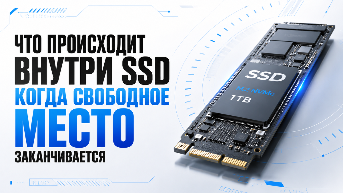 Что происходит внутри SSD, когда свободное место заканчивается