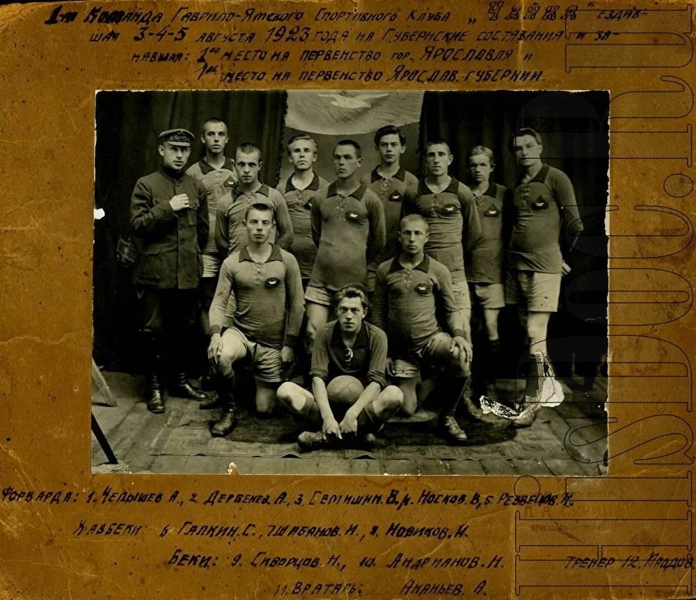 фабричная футбольная команда «Чайка», 1923 год