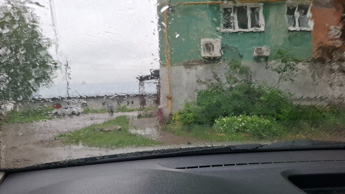 Фото из машины.