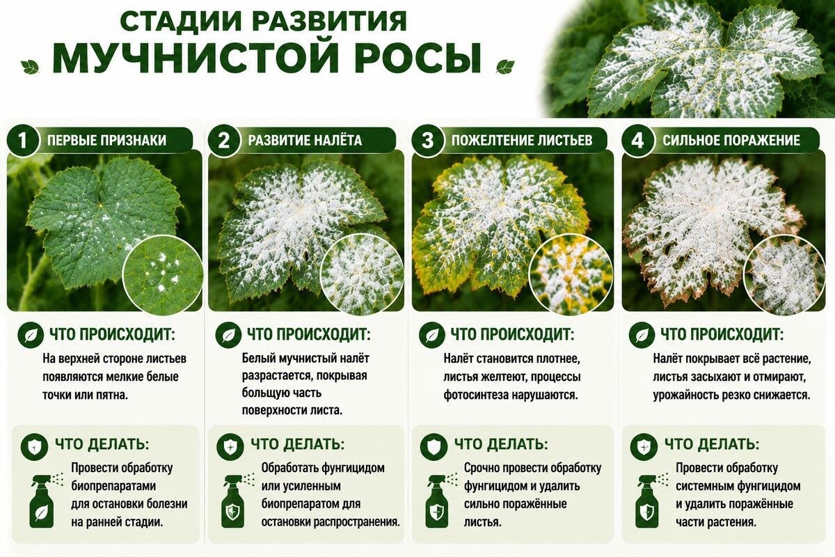 За пару недель грибок может распространиться по всему растению. Источник: нейросеть📷

