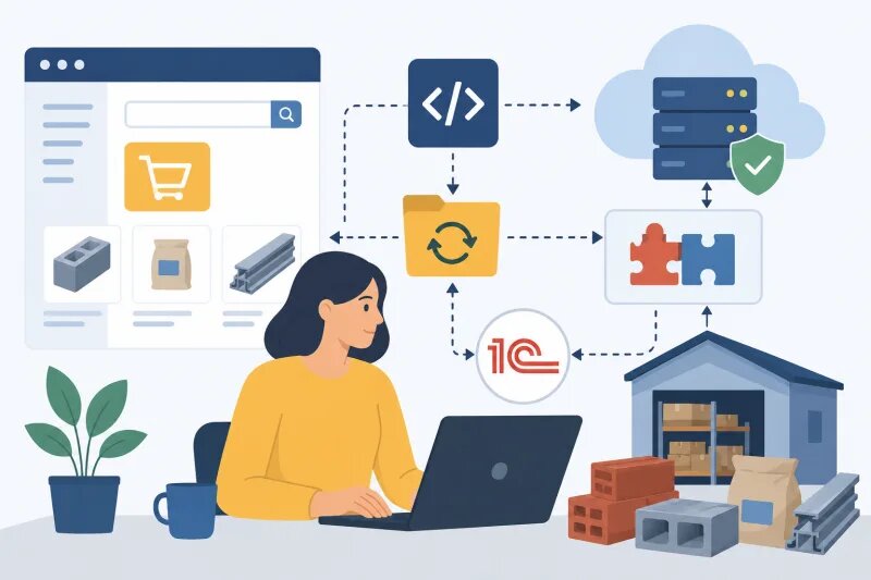 Интерпритация gpt на тему разработки магазина стройматериалов