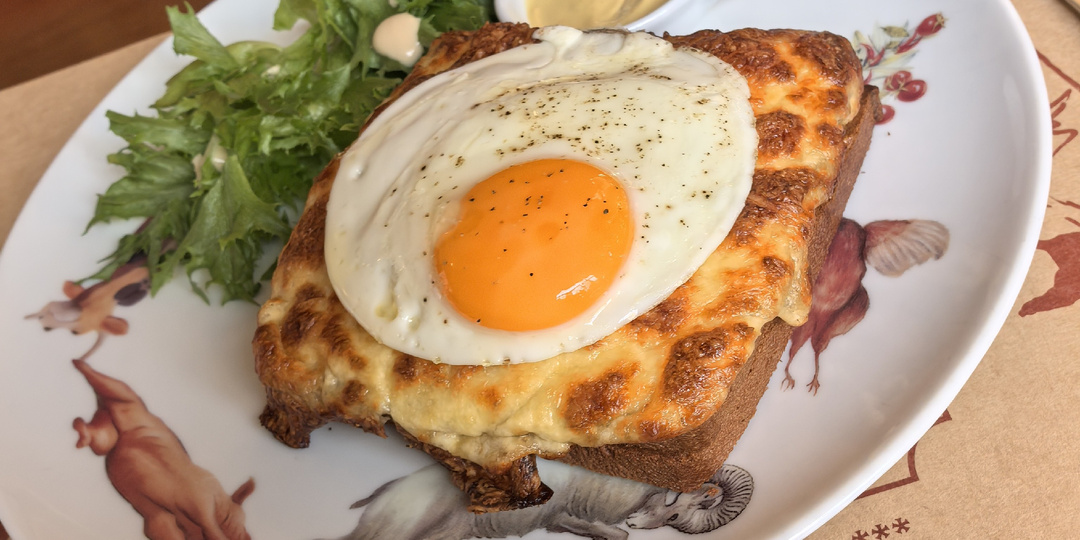 Гуси-лебеди на потолке и вкуснейший крок мадам в Bistrot Garson на Невском 95, Санкт-Петербург