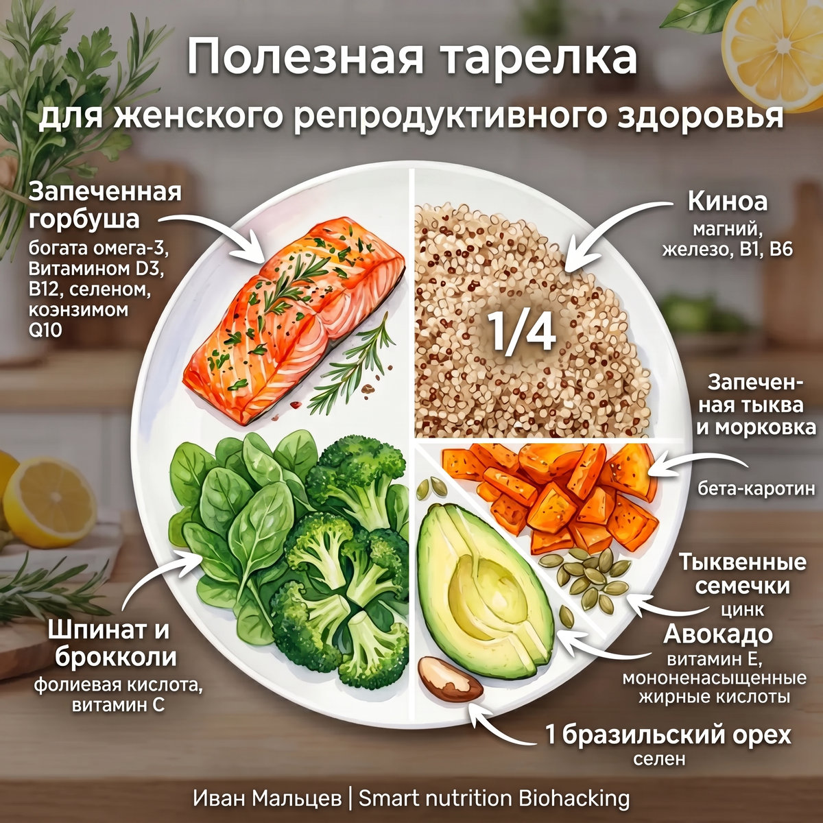 Полезная тарелка для женского репродуктивного здоровья 