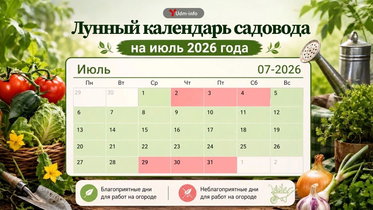    Лунный календарь садовода на июль 2026   1MI