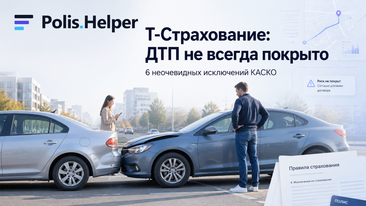 Когда покрыто ДТП у Т-страхования?