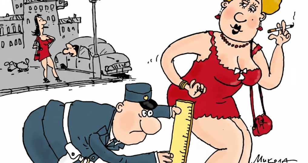 Питерский карикатурист рисует остроумные карикатуры с недетским юмором
