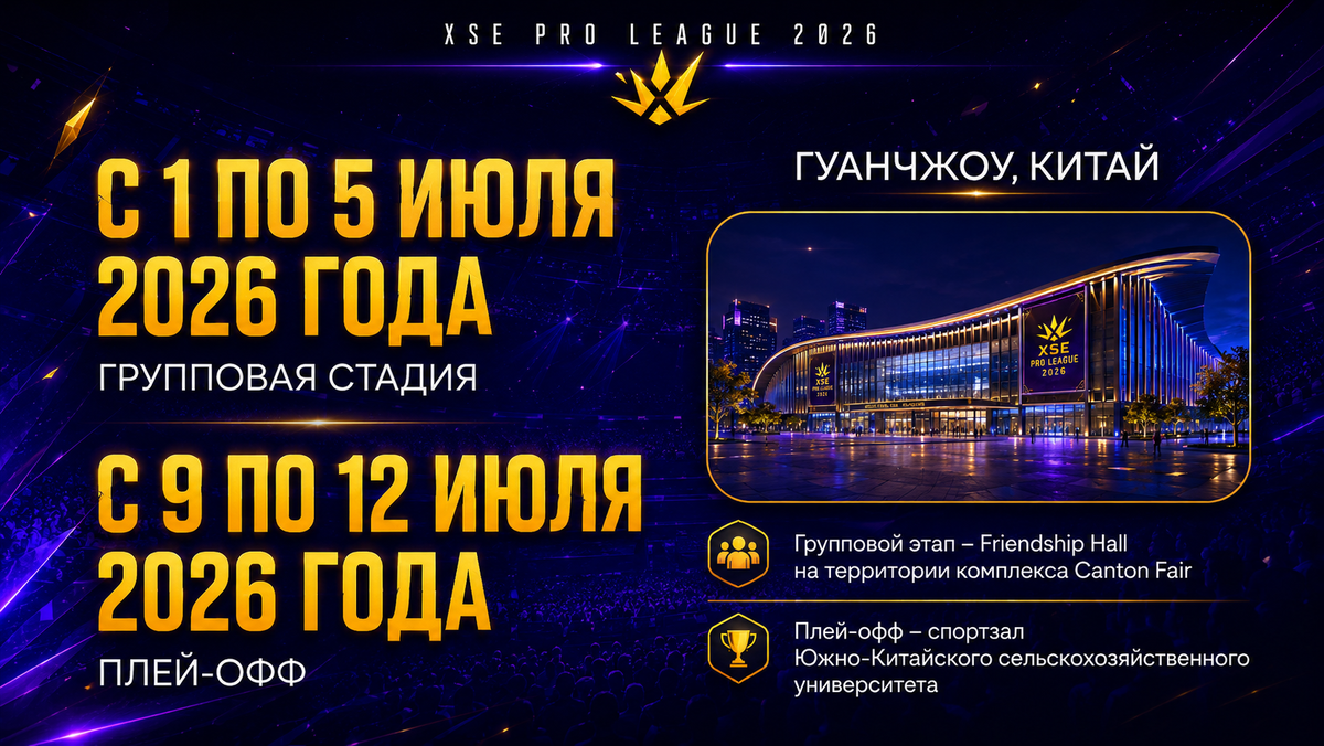     Турнир пройдёт с 1 по 12 июля 2026 года в китайском Гуанчжоу