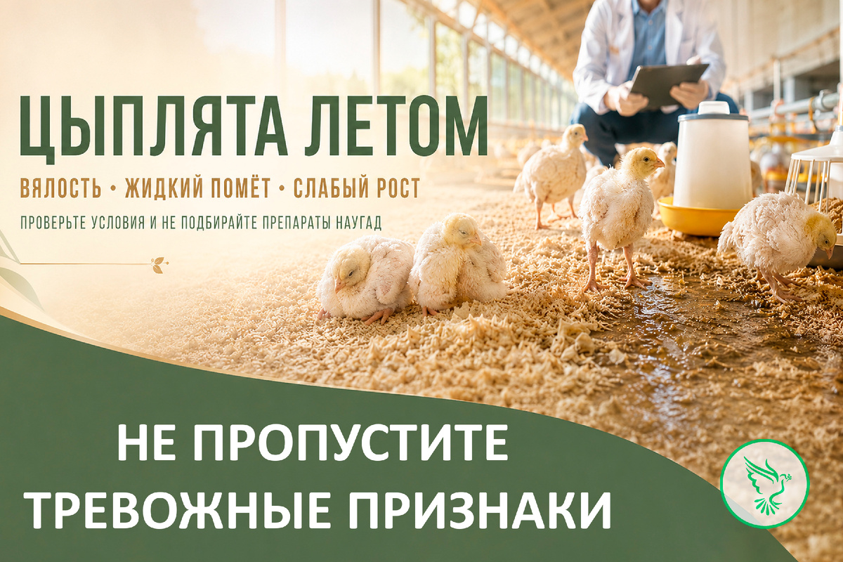 Почему цыплята летом начинают поносить: 5 проверок до выбора препарата
