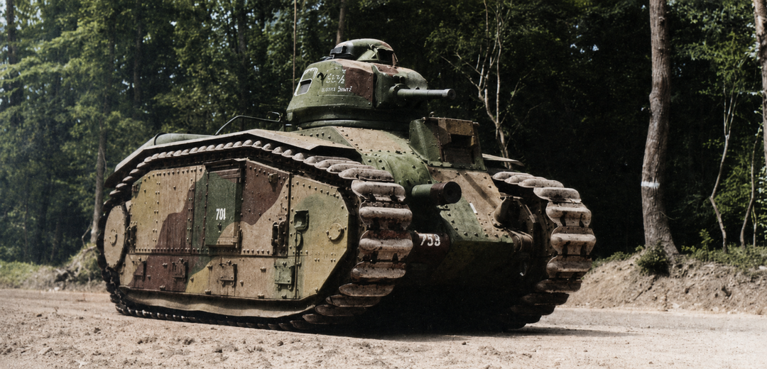 Сталь Франции. Char B1 bis, или удачно доработанный тяжёлый танк, 1936
