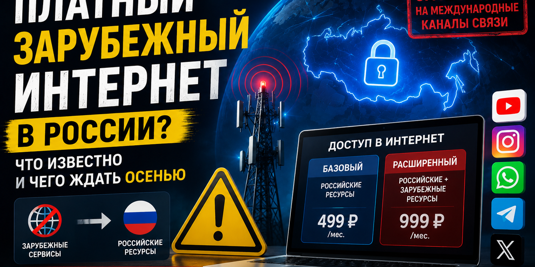 Осенью в России может появиться “платный зарубежный интернет”: что это значит на практике