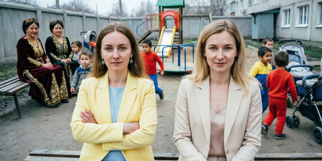 Наш сибирский двор заполонили замотанные бабушки с детьми — у каждой по пять внуков, и все в нашей песочнице