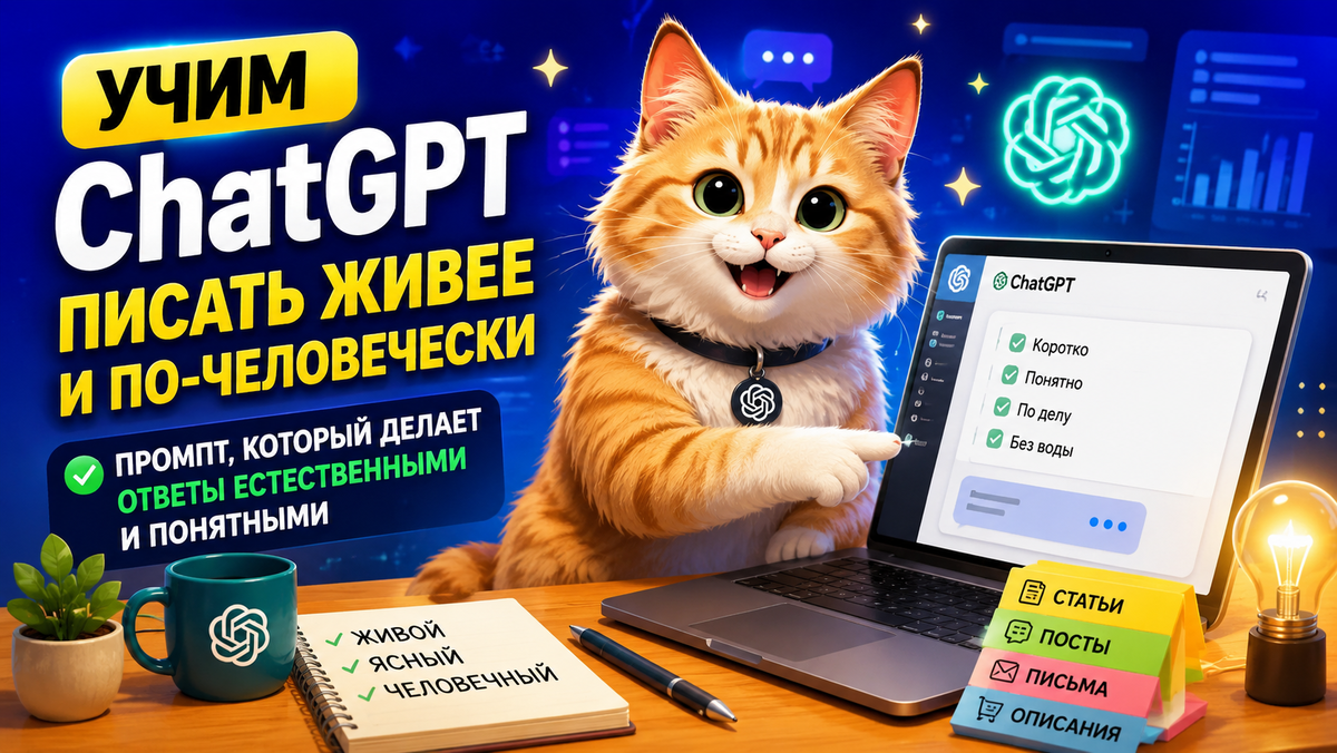 ChatGPT пишет слишком «по-роботски»?