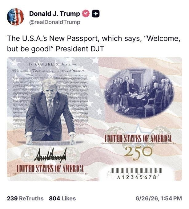 ����� � ���������� ���� Truth Social ���������� ������ ������ �������� ���, ���������� ��� �����������, ������� ��������, ����� ���������� ������������� � ����� 250 � ����� ������ �������������.