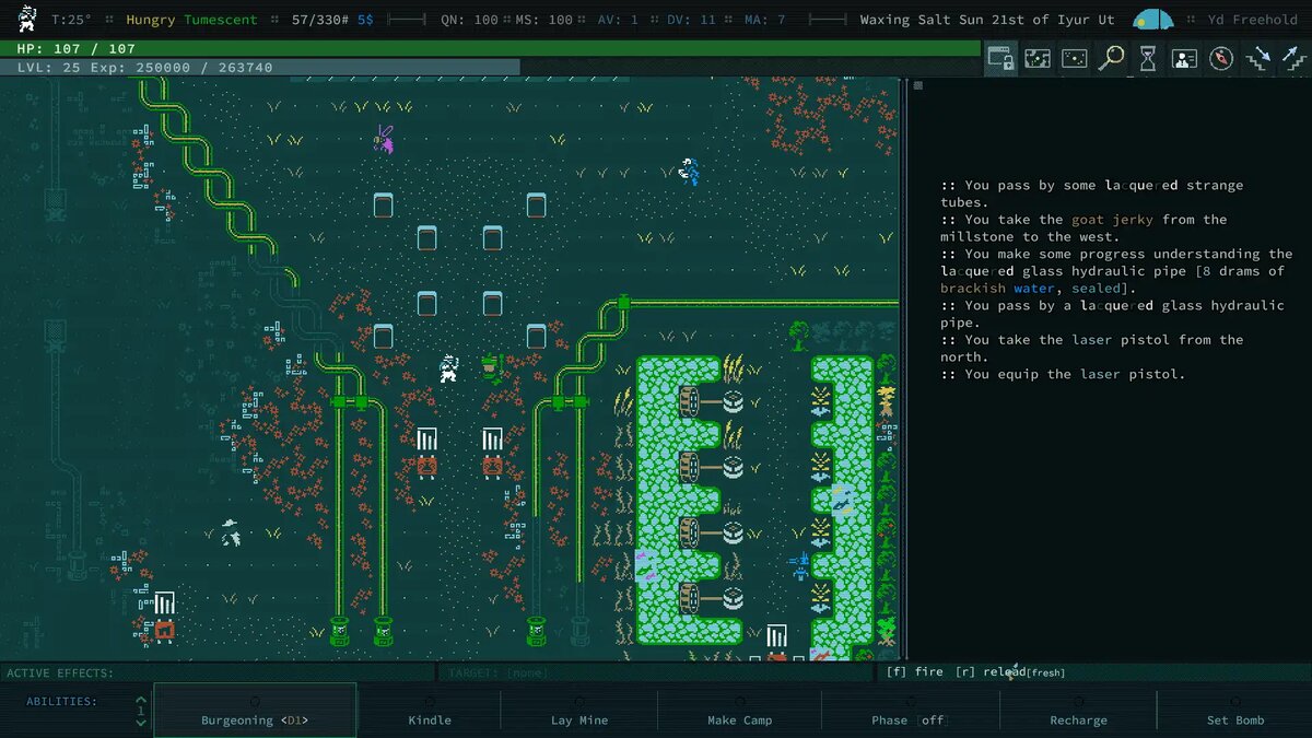 Источник изображения: Freehold Games; официальный скриншот Caves of Qud из press kit