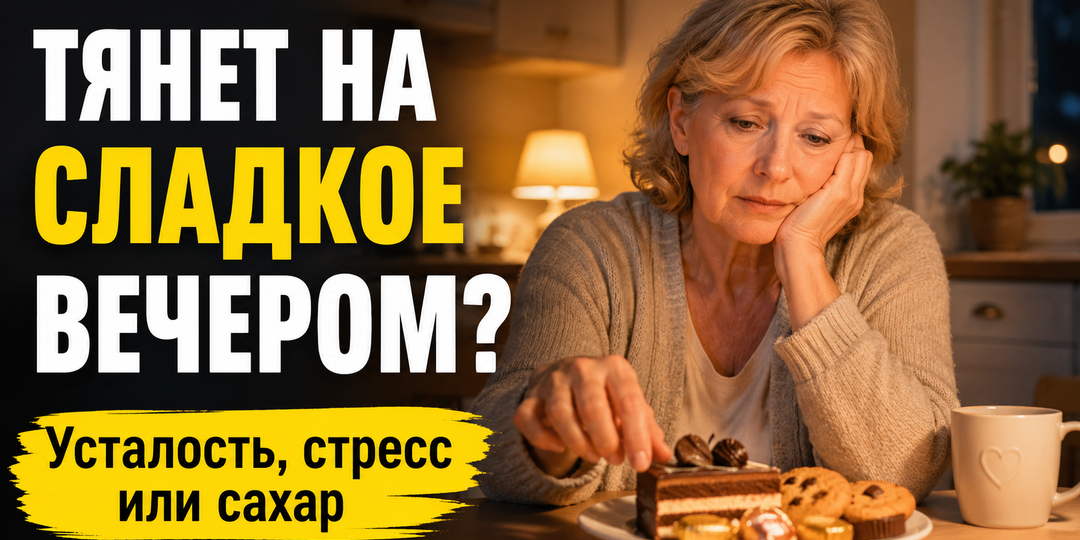 Почему хочется сладкого вечером: сигнал усталости, стресса или скачков сахара