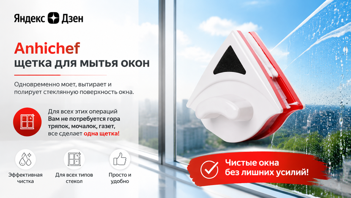 Anhichef - щетка для мытья окон 